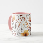Blume Blumenmuster Sublimierung-95653 Tasse (Vorderseite Links)