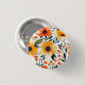Blume Blumenmuster Sublimierung-95654 Button (Vorne & Hinten)