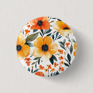 Blume Blumenmuster Sublimierung-95654 Button
