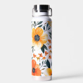 Blume Blumenmuster Sublimierung-95654 Trinkflasche (Rückseite)