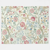 Blume, Blumenmuster, William Morris Fleecedecke (Vorderseite (Horizontal))