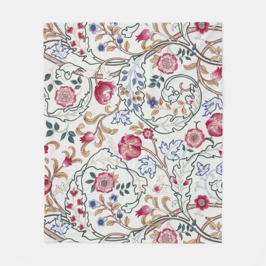 Blume, Blumenmuster, William Morris Fleecedecke (Vorderseite)