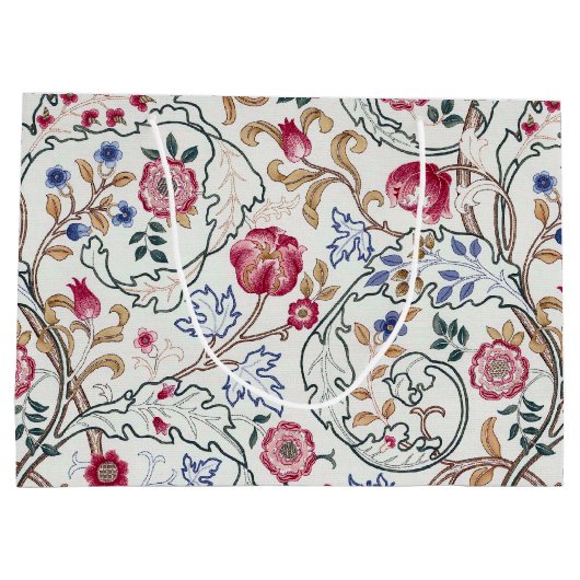 Blume, Blumenmuster, William Morris großes Geschen Große Geschenktüte (Rückseite)
