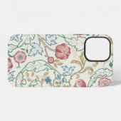 Blume, Blumenmuster, William Morris iPhone Hülle (Rückseite (Horizontal))