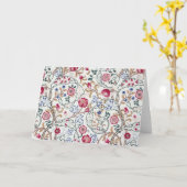 Blume, Blumenmuster, William Morris Karte (Gelbe Blume)