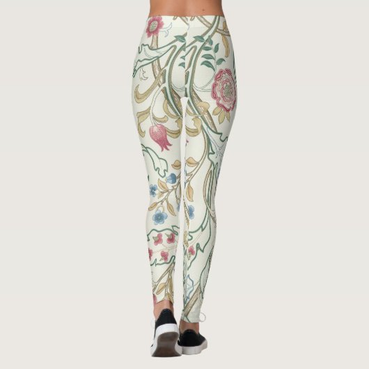 Blume, Blumenmuster, William Morris Leggings (Rückseite)