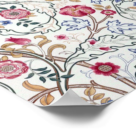 Blume, Blumenmuster, William Morris Poster (Ecke)