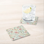 Blume, Blumenmuster, William Morris Rechteckiger Pappuntersetzer (Vor Ort)