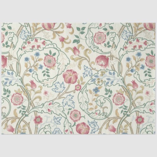 Blume, Blumenmuster, William Morris Seidenpapier (Vorderseite)