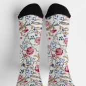 Blume, Blumenmuster, William Morris Socken (Oben)
