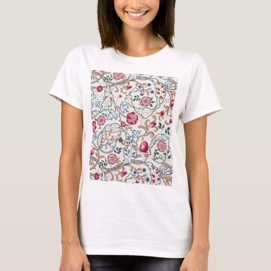 Blume, Blumenmuster, William Morris T-Shirt (Vorderseite)
