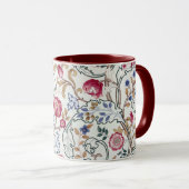 Blume, Blumenmuster, William Morris Tasse (VorderseiteRechts)