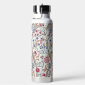 Blume, Blumenmuster, William Morris Trinkflasche (rechts)