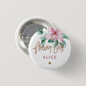 Blume Blumenpickkupfer-Brautparty Button (Vorne & Hinten)