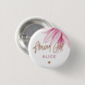 Blume Blumenpickkupfer-Brautparty Button (Vorne & Hinten)