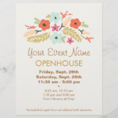 Blume Blumenstrauß Flyer (Vorne)