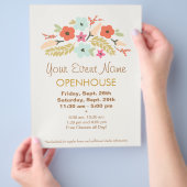 Blume Blumenstrauß Flyer (Hand)