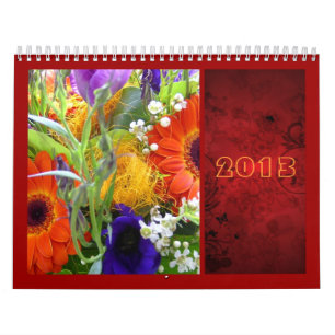 Blume Blumenstrauß, rot, elegant Kalender
