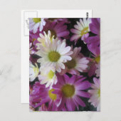 BLUME Blumenstrauß-Schmetterlings-Garten: Elegante Postkarte (Vorne/Hinten)