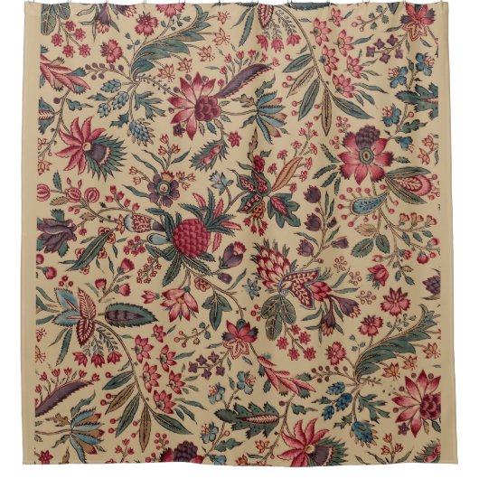 Blume Blumentapestes Needlework Art Duschvorhang (Vorderseite)