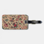 Blume Blumentapestes Needlework Art Gepäckanhänger (Rückseite horizontal)