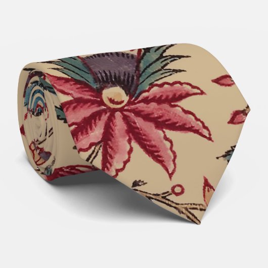 Blume Blumentapestes Needlework Art Krawatte (Gerollt)