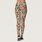 Blume Blumentapestes Needlework Art Leggings (Rückseite)