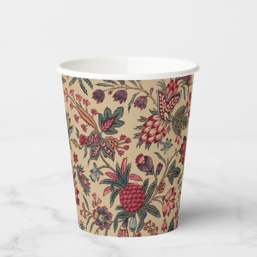 Blume Blumentapestes Needlework Art Pappbecher (Links)