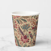 Blume Blumentapestes Needlework Art Pappbecher (Vorderseite)