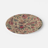 Blume Blumentapestes Needlework Art Pappteller (Schrägansicht)