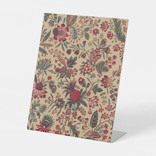 Blume Blumentapestes Needlework Art Sockelschild (Vorderseite)