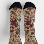 Blume Blumentapestes Needlework Art Socken (Oben)