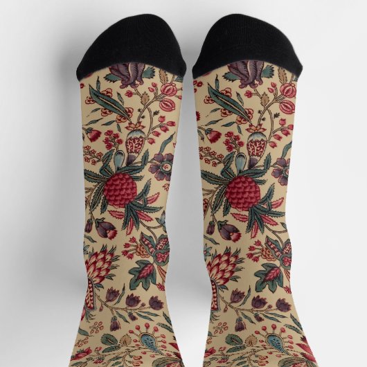 Blume Blumentapestes Needlework Art Socken (Oben)