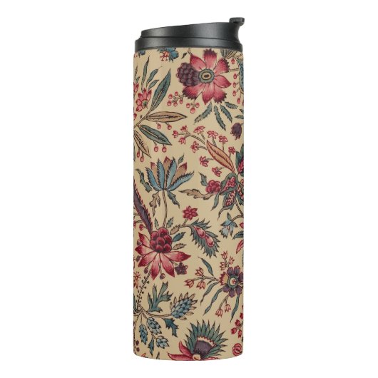 Blume Blumentapestes Needlework Art Thermosbecher (Nach links gedreht)