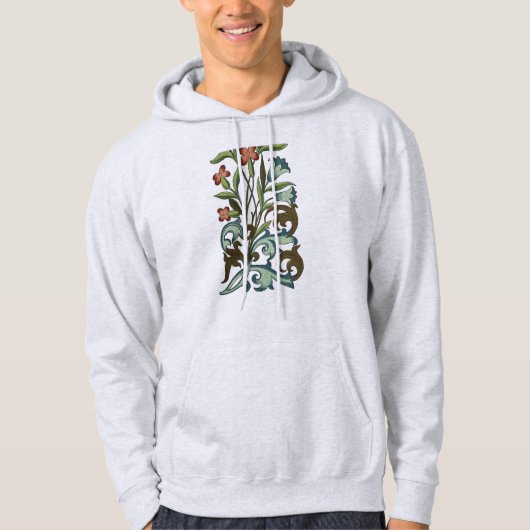 Blume Blumenwallpaper Art Nouveau Hübsch Hoodie (Vorderseite)