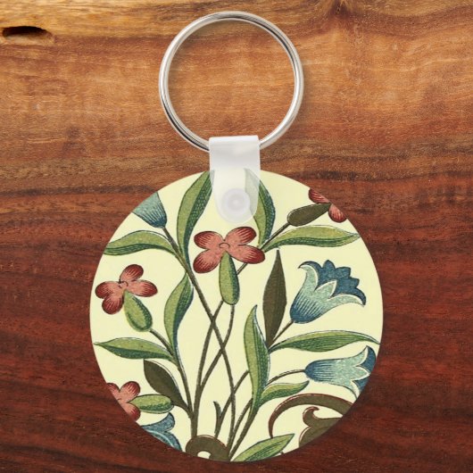 Blume Blumenwallpaper Art Nouveau Hübsch Schlüsselanhänger (Vorderseite)