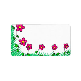 Blume Blumenweine Blumenfarben Brief Hinweis Adressaufkleber