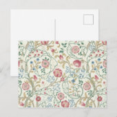 Blume, Blumiges Muster, William Morris Postkarte (Vorne/Hinten)