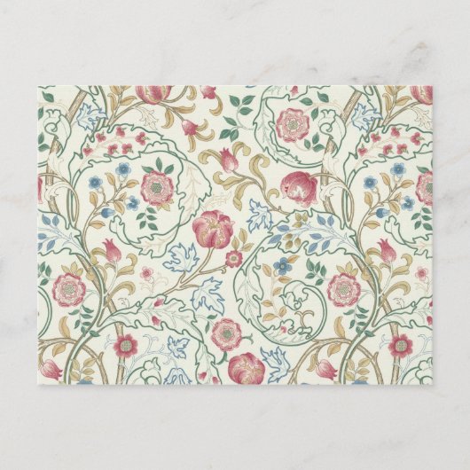 Blume, Blumiges Muster, William Morris Postkarte (Vorderseite)