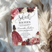 Blume Blush burgundy Einladung