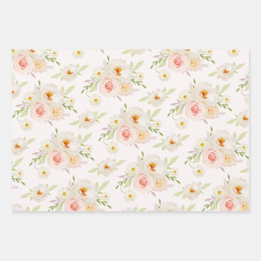 Blume Blush Garden Geschenkpapier Set (Vorderseite 3)