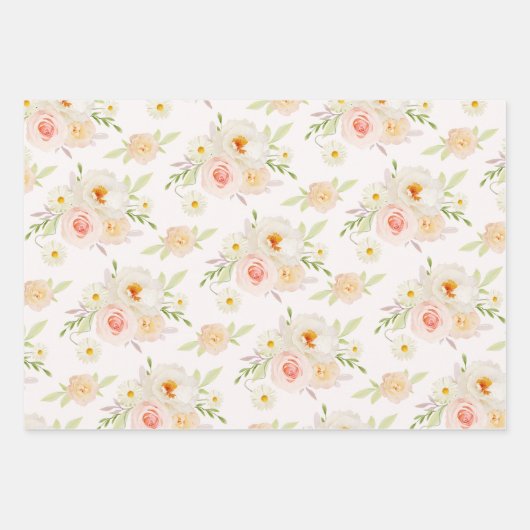 Blume Blush Garden Geschenkpapier Set (Vorderseite 2)