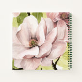 Blume Blush Magnolia Notizblock (Rückseite)