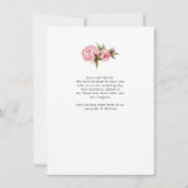 Blume Blush Peña Blues Dankeskarte (Rückseite)