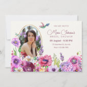 Blume Blüte Foto Brautparty Einladung (Vorderseite)