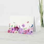 Blume Blüte Foto glücklich Geburtstag Karte (Rückseite)