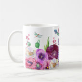 Blume Blüte Foto individuelle Name Kaffeetasse (Links)