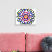 Blume Blüte Mandala Leinwanddruck (Insitu (Wohnzimmer))