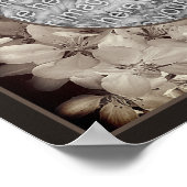 Blume Blüten Abstrakt Foto hinzufügen Poster (Ecke)