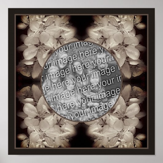 Blume Blüten Abstrakt Foto hinzufügen Poster (Vorne)